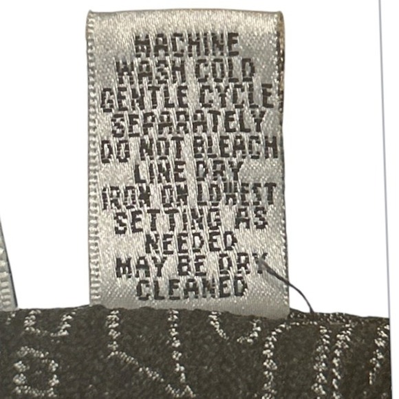 Chico's Design Black & Gray Button Down Top Abstract Print Blouse Size 0 (S) - Picture 6 of 8